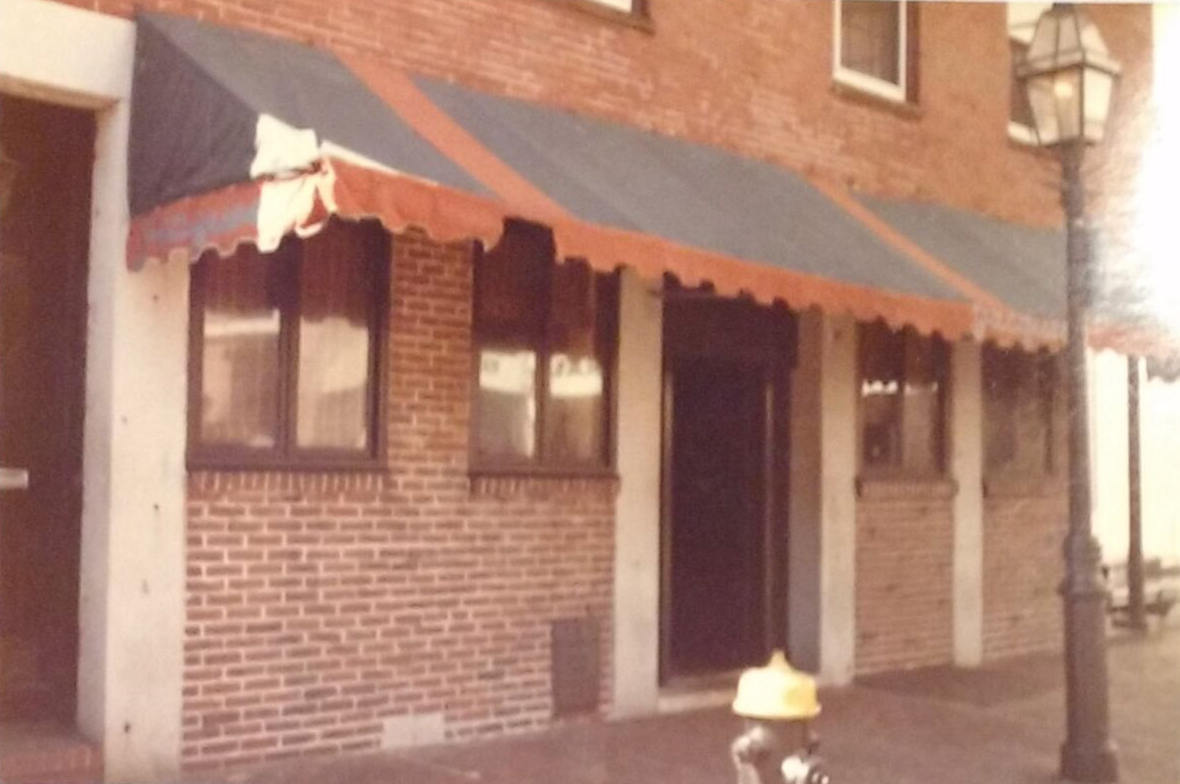 Exterior of Jacques's in 1984.